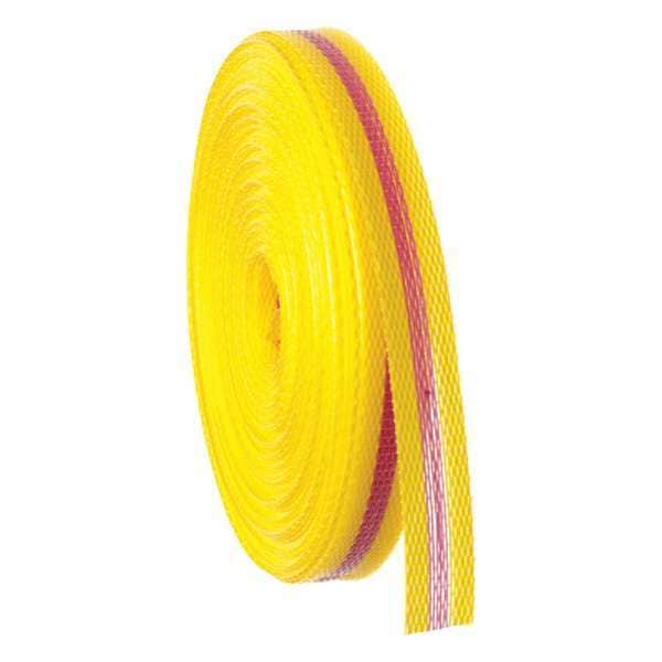 Zoro Select Barricade Tape, No Legend, Red/Yellow, 3/4 in Wide x 150 ft Length, Polypropylene, 3 mil - 91173