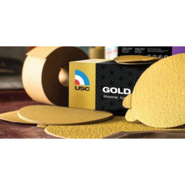 Us Chemical & Plastics 5in PSA 400 GOLD PAPER, 50PK - 82116