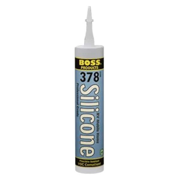 Swivel 142290 10 oz Boss 378 Rv & Mobile Home Silicone Non-Sag Sealant, Black - SW3598697