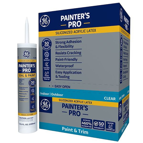 Ge GE Painter's Pro Clear Acrylic Latex Painter's Caulk Sealant 10.1 oz - 2733636