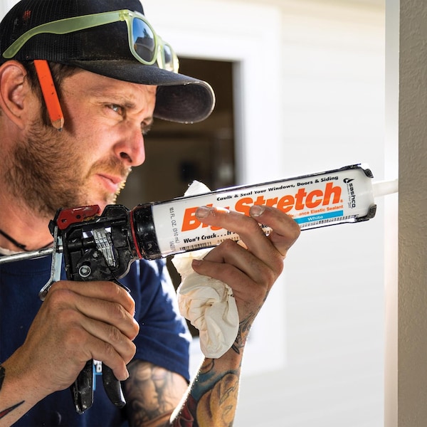 Big Stretch Sashco Big Stretch White Elastomeric Acrylic Latex Door/Siding/ Window Caulk 10.5 oz - 10016