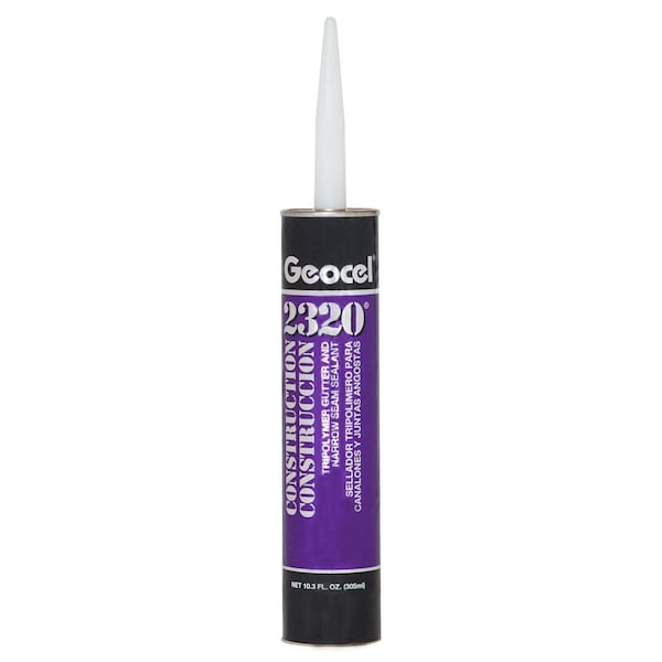 Geocel 2320 Tripolymer Gutter, Narrow Seam Sealant 10.3oz, Clear - GC67100