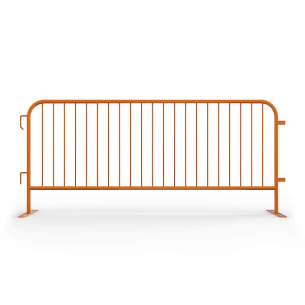 Angry Bull Barricades Steel Barricade, Powder Coating Steel, 44 in. Height, 8.5 ft. Length, 44 lb., Orange - AC-HDX85-FL-OR