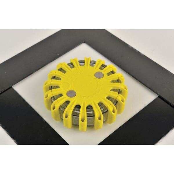 Powerflare LED Road Flare, Blue (LED), Yellow (Shell), 4 in Length, (1) Battery - PF210-B-Y