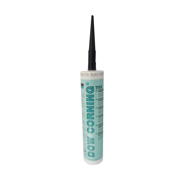 Dow Corning Specialty Purpose Silicone Sealant, Multipurpose, Cartridge, Paste - 732 BLACK 10.1OZ / 300ML CTG