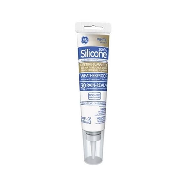 Ge G.E. M90050 100 Percent Silicone II 2.8 oz White Chaulk - 1595651