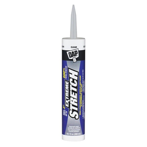 Homestead 10.1 oz Extreme Stretch Acrylic Urethane All Purpose Sealant, Clear - HO3344968