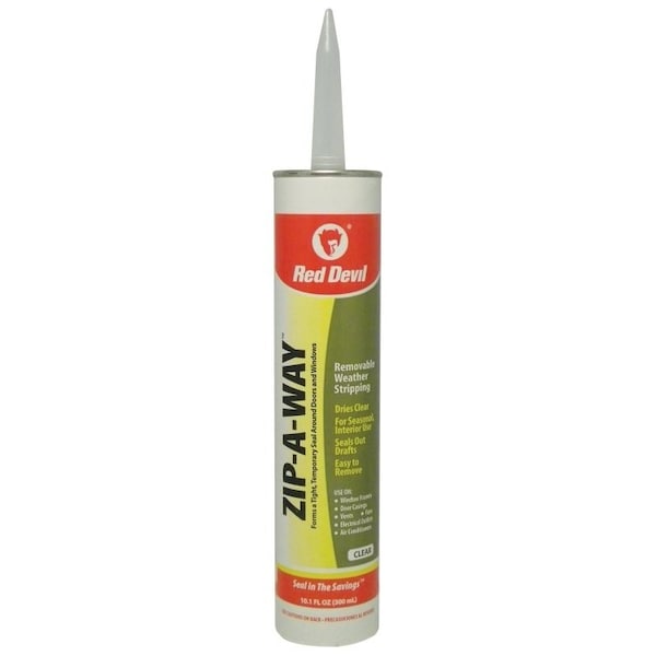 Red Devil ZIPAWAY 0 Removable Sealant, Clear, 10 to 100 deg F, 101 oz - 606
