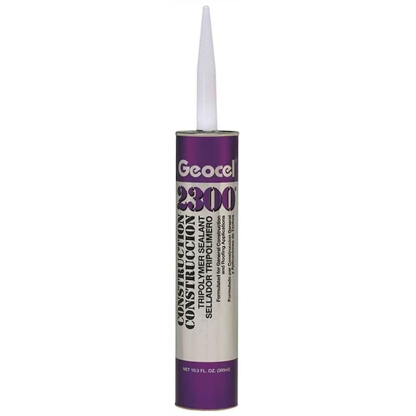Geocel 2300 Construction Tripolymer Sealant, Clear, 10.3 oz, 2PK - SCGC66100-2PK