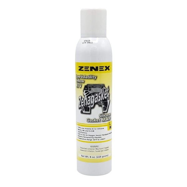 Zenex Zenagasket RTV Yellow net 8 oz. 1 Can - 494635-1