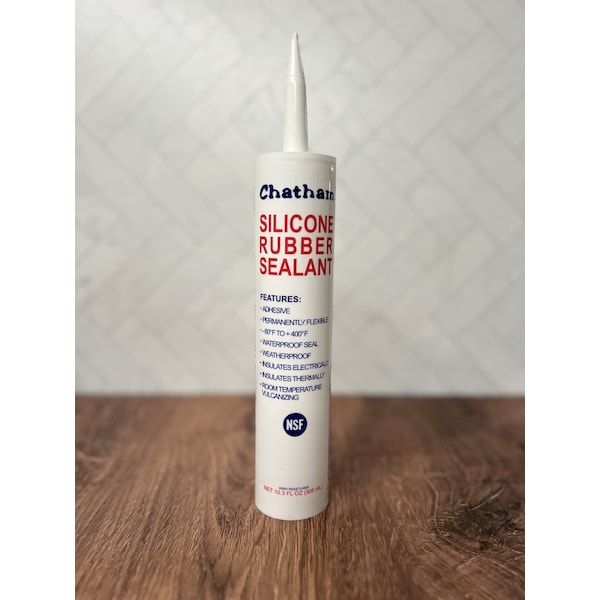 Chatham Brass Clear Silicone Seal Caulker, 10.3 oz ClearTranslucent - 12C