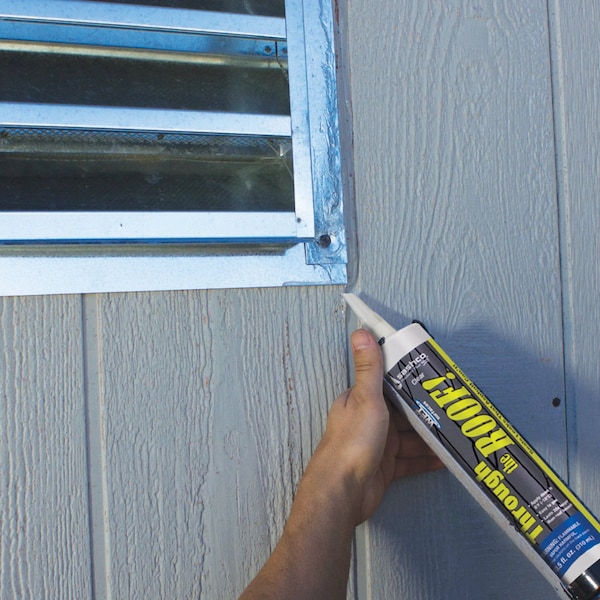 Through The Roof Sashco Through The Roof Gloss Clear Synthetic Rubber Roof Sealant 29 oz - 14003