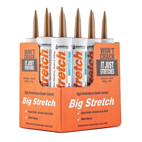 Big Stretch Sashco Big Stretch Woodtone Elastomeric Acrylic Latex Door/Siding/ Window Caulk 10.5 oz - 10018