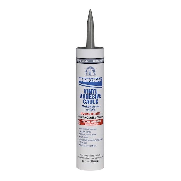 Phenoseal Phenoseal Gray Vinyl Kitchen and Bath Adhesive Caulk 10 oz - 04102
