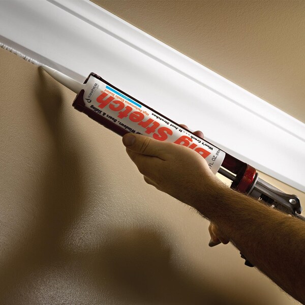 Big Stretch Sashco Big Stretch Almond Elastomeric Acrylic Latex Door/Siding/ Window Caulk 10.5 oz - 10002