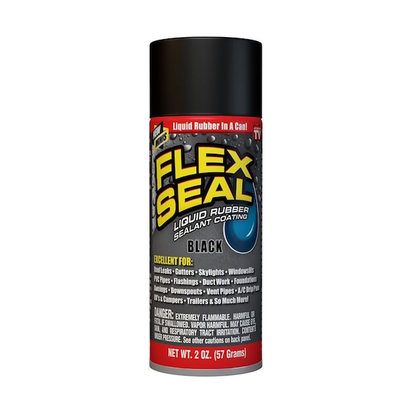 Flex Seal Flex Seal Family of Products Flex Seal MINI Black Rubber Spray Sealant 2 oz - FSBLKMINI-6
