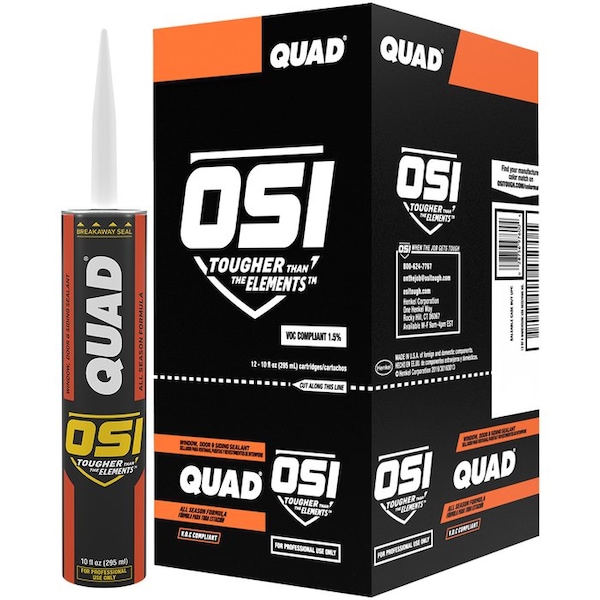 Osi 10 Oz Cedar Quad Window, Door, & Siding Sealant, Low VOC - 1637013