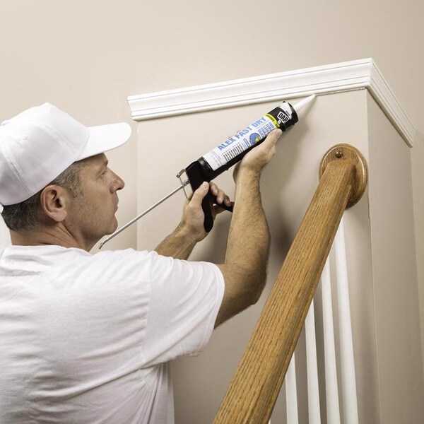 Dap DAP Alex Fast Dry White Siliconized Acrylic Latex Windows/Doors/Seal/Paint Caulk 10.1 oz - 7079818426