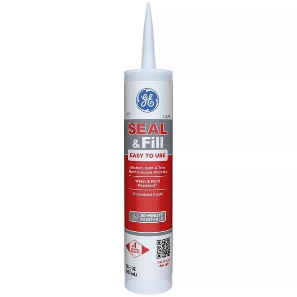 Ge Max Shield MAKB210CR Sealant, Clear, 24 hr Curing, 40 to 100 deg F, 101 oz Cartridge - 2733638
