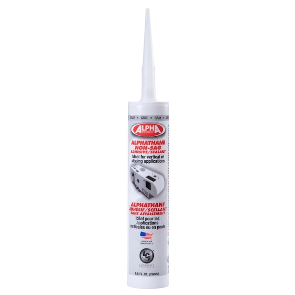 Lippert 5160 GREY ALPHATHANE NON-SAG SM TUBE - 9.8 OZ TUBE - 862164