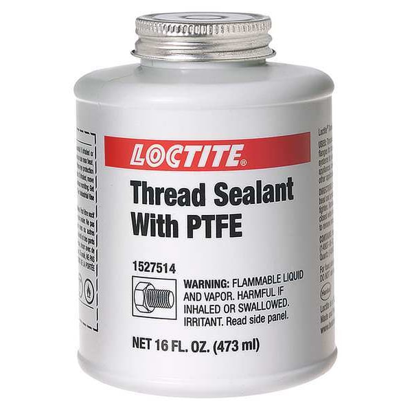 Loctite Pipe Thread Sealant, 5113, 16 fl oz, Brush-Top Can, Off-White - 1527514