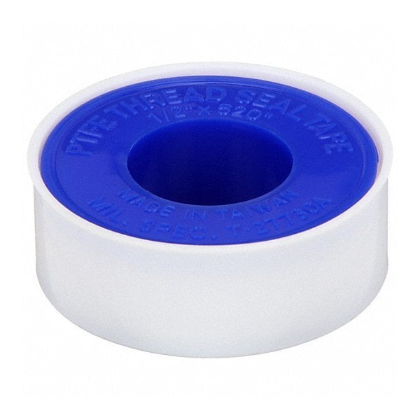 Anti-Seize Technology Thread Sealant Tape, Poly-Temp, Low Density, 1/2 in x 43 ft, White - 26135