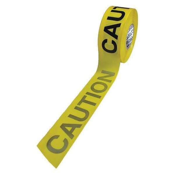 Zoro Select Barricade Tape, Sherrifs Line Do Not Cross, Yellow, 3 in Wide x 1,000 ft Length, Polyethylene - RB3103Y822-200