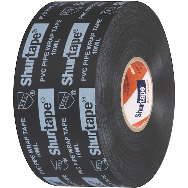 Shurtape Pipe Sealant Tape, Black, PVC, 1199" L - PW 100