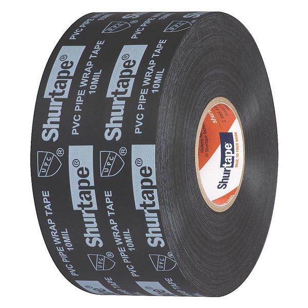 Shurtape Pipe Sealant Tape, Black, PVC, 1199" L - PW 100