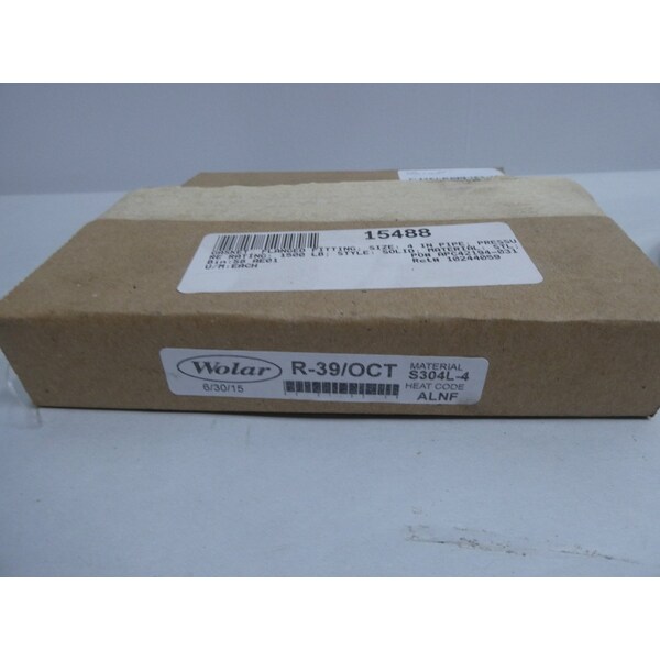 Wolar WOLAR R-39/OCT S304L-4 OVAL GASKET RING OTHER SEAL - R-39/OCT