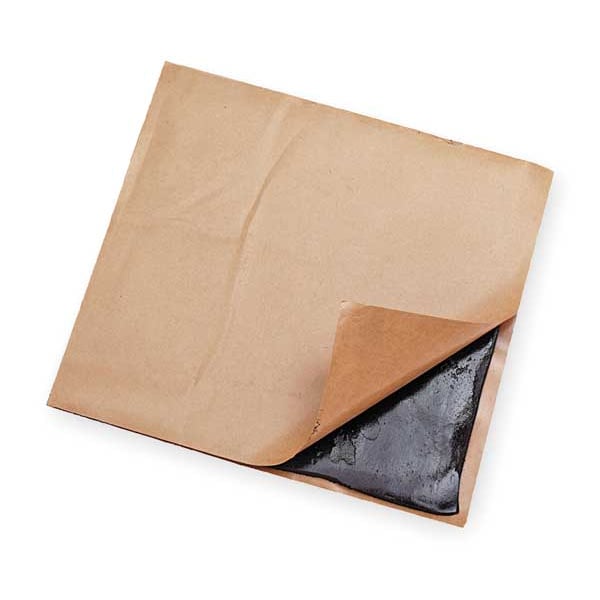 Zoro Select Adhesive Pads, Butyl, 3/16 in Height, 8 in Length, 0.7 lb, Black - 80BUTYL100