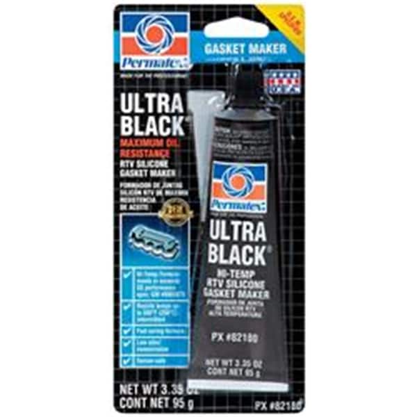 Permtx-Lockt Ultra Black Maximum Oil Resistance Rtv Silicone Gasket Maker- 3.35 Oz. - P13-82180