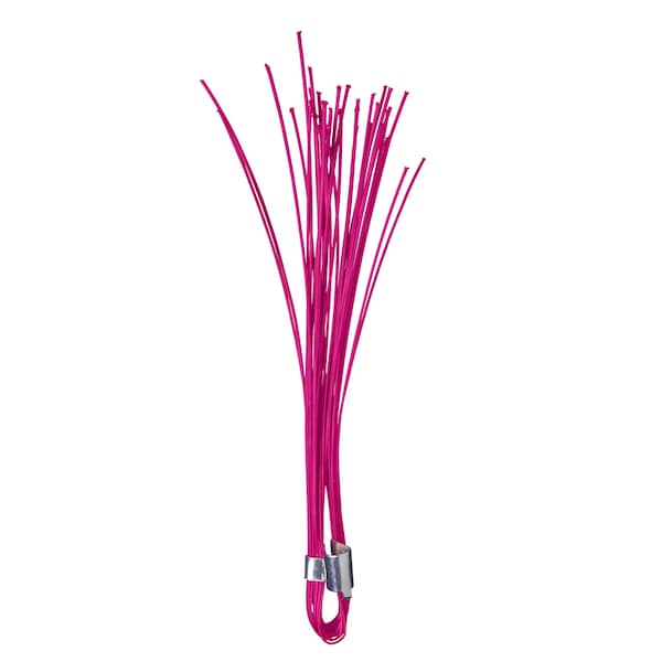 Mutual Industries Stake Whiskers, 6", Glo Pink, 500/Box - 15900-175