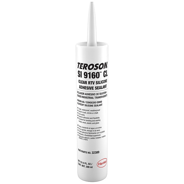 Loctite Industrial Grade Gasket Sealant, 10.15 oz, Clear, Temp Range Up to 400 Degrees F - 475372