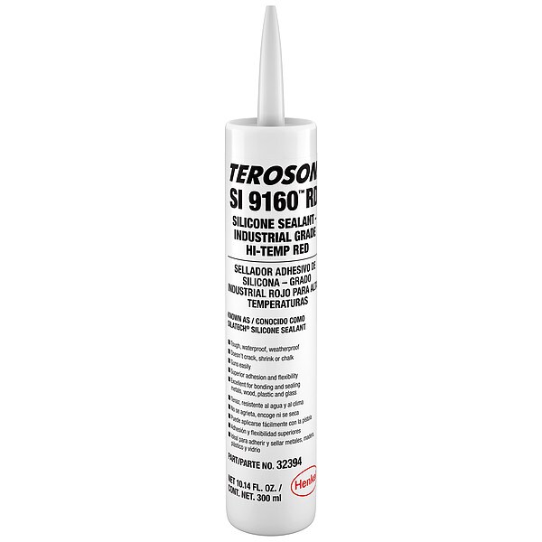 Loctite High Temp. Industrial Grade Gasket Sealant, 10.15 oz, Red, Temp Range Up to 475 Degrees F - 475377