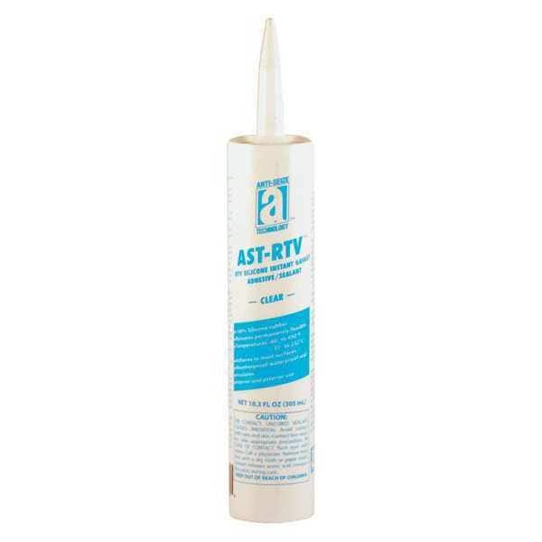 Anti-Seize Technology Waterproof RTV Gasket Maker, 10.3 oz, Clear, Temp Range -75 to 450 Degrees F - 27106