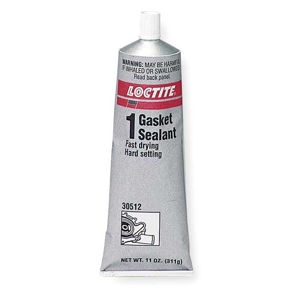 Loctite Fast Dry, Rigid Cure Gasket Sealant, 7 oz, Brown/Red, Temp Range -65 to 400 Degrees F - 234887