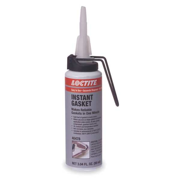 Loctite Instant Sealing, Oil-Resistant RTV Gasket Maker, 90 mL, Black, Temp Range -65 to 500 Degrees F - 743912