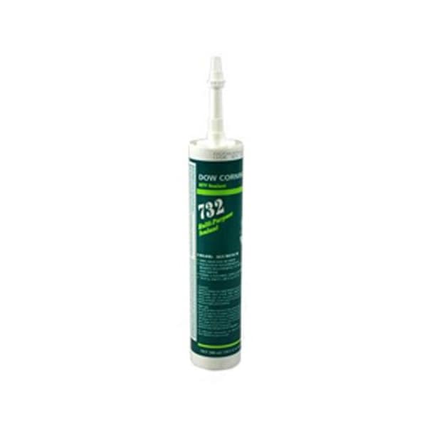 Dow Corning Gasketing, RTV Silicone, Multipurpose, Clear, 10.1 Oz - 732 CLEAR 10.1OZ / 300ML CTG