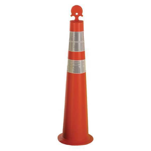 Zoro Select Channelizer Cone, HDPE, 42" Height, 3 lb, Orange - 03-770-42-64OW