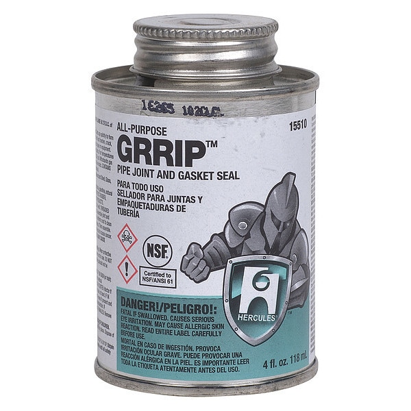 Hercules All Purpose Sealant Gasket Sealant, 4 oz, Temp Range -90 Degrees  to 450 Degrees F - 15510