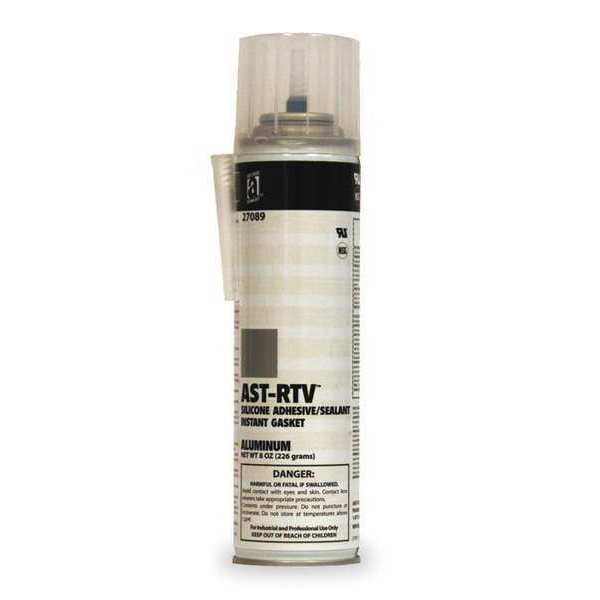Anti-Seize Technology Multipurpose RTV Gasket Maker, 8 oz, Silver, Temp Range -75 to 450 Degrees F - 27089