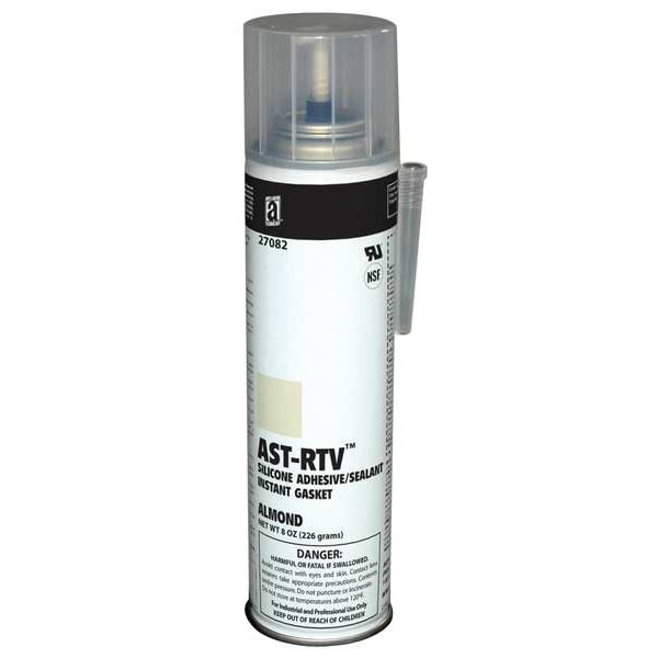 Anti-Seize Technology Multipurpose Aerosol RTV Gasket Maker, 8 oz, Almond, Temp Range -75 to 450 Degrees F - 27082