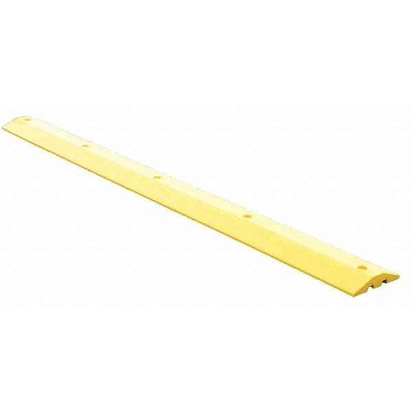 Plastics R Unique Speed Bump, Plastic, 2 in Height, 108 in Length - 210108SBY-SPIKES