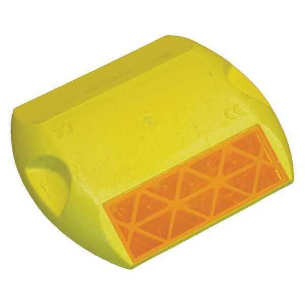 3M Pavement Marker, Yellow, 4" L, PK100 - RPM-291-Y