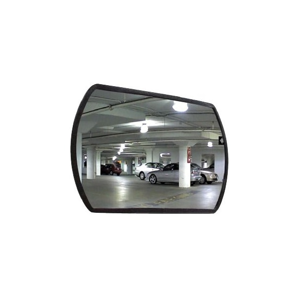 Se-Kure 18 in. X 26 in. Rountangle with Trim, Plastic Back, T-Bracket - SRTABS18X26