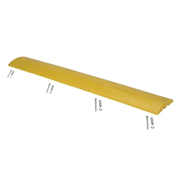 Vestil Speed Bump, 2 1/4 in Height, 70 1/2 in Length, Yellow - SBD-72