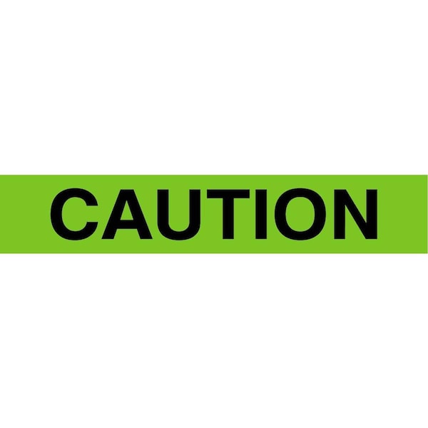 Presco "Caution" Hi-vis Lime Green Barricade Tape - B3530LG16-188
