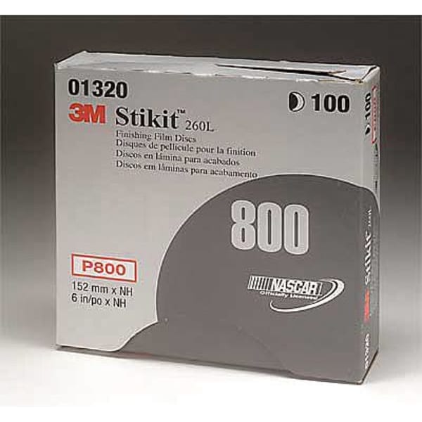 3M PSA Sanding Disc, Poly, 6in, P800G, PK400 - 60010021073