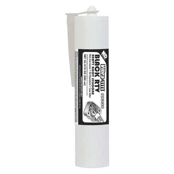 Vibra-Tite Silicone Gasket Sealant, 300 mL, Black, Temp Range -75 to 500 Degrees F - 99330